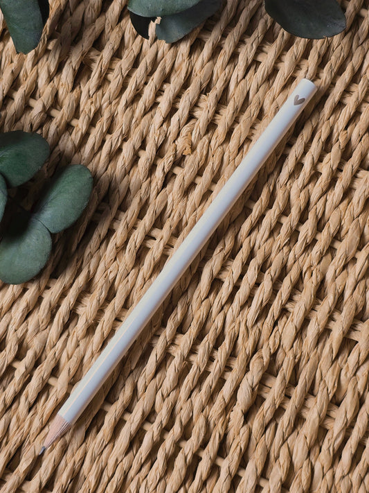 Bleistift Herz braun