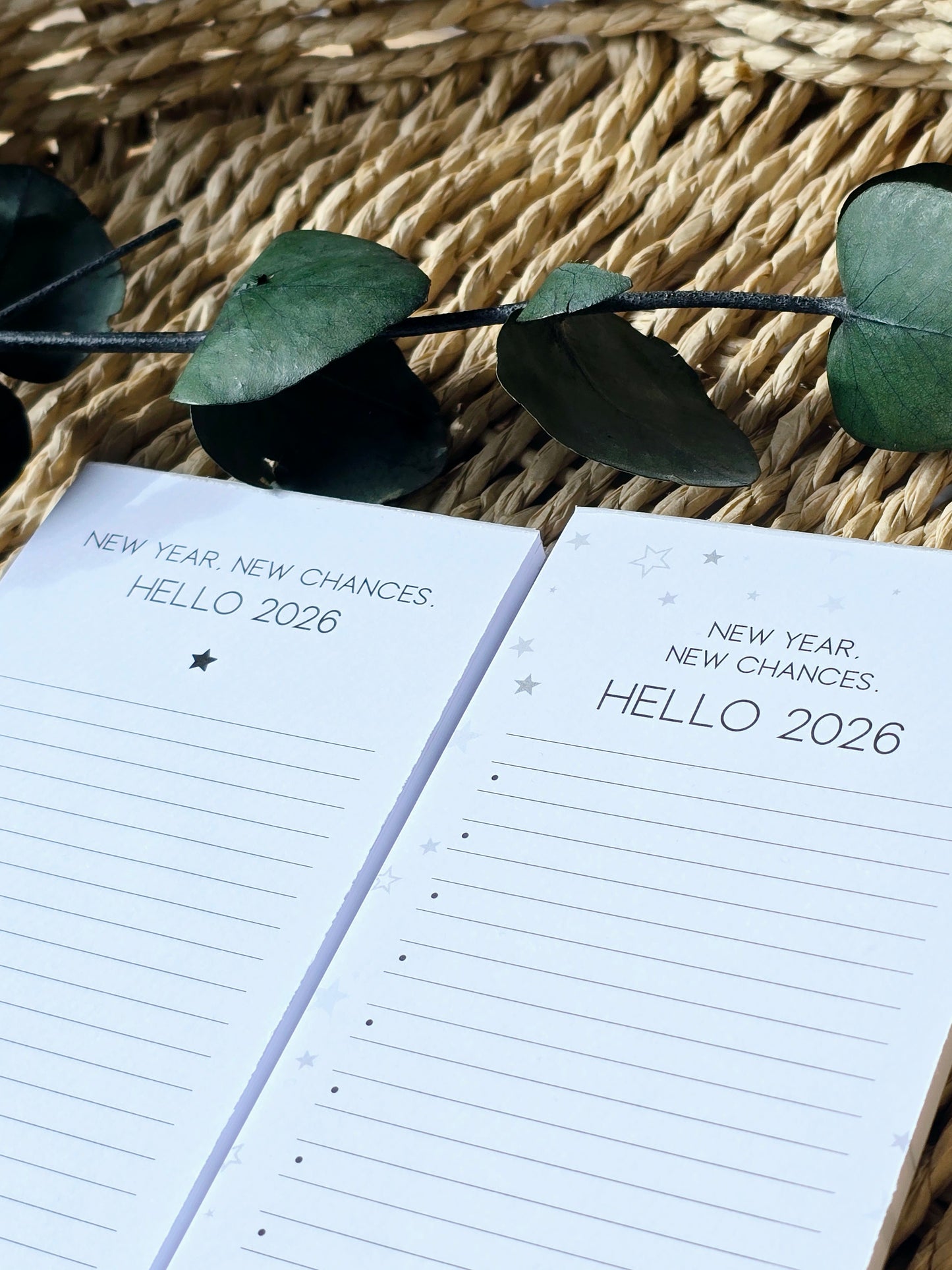 Notizblock "Hello 2026" Bucket List (2 Varianten)