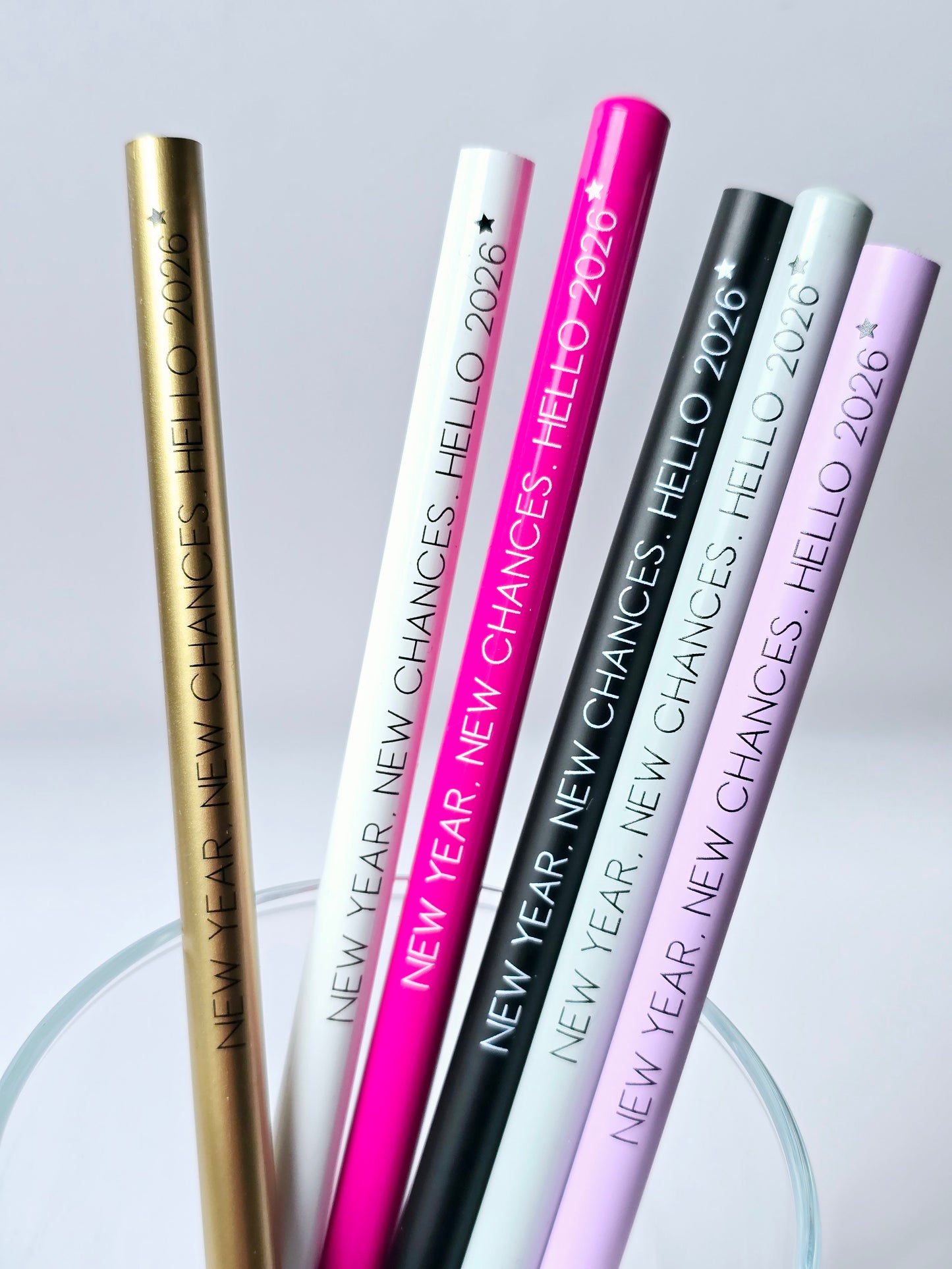Bleistift Silvester 2026-NEW YEAR, NEW CHANCES (6 Farben)