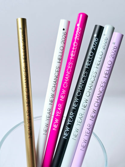 Bleistift Silvester 2026-NEW YEAR, NEW CHANCES (6 Farben)