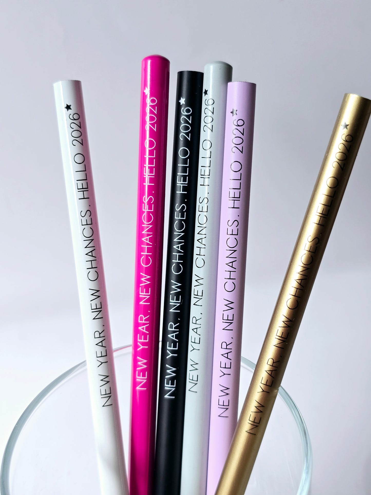 Bleistift Silvester 2026-NEW YEAR, NEW CHANCES (6 Farben)