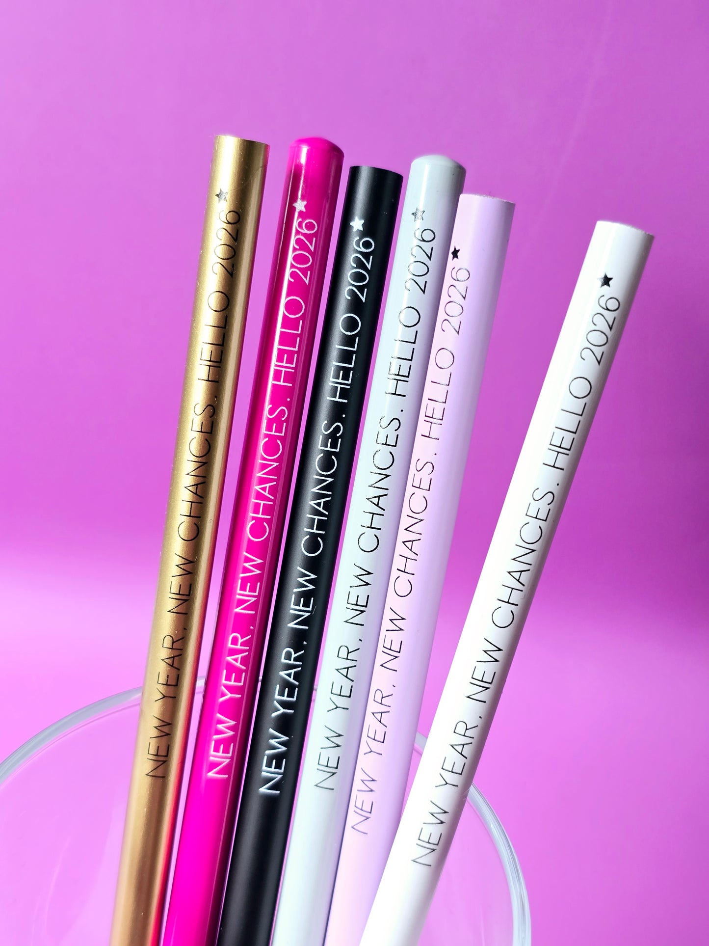 Bleistift Silvester 2026-NEW YEAR, NEW CHANCES (6 Farben)