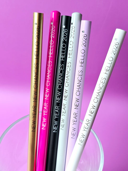 Bleistift Silvester 2026-NEW YEAR, NEW CHANCES (6 Farben)