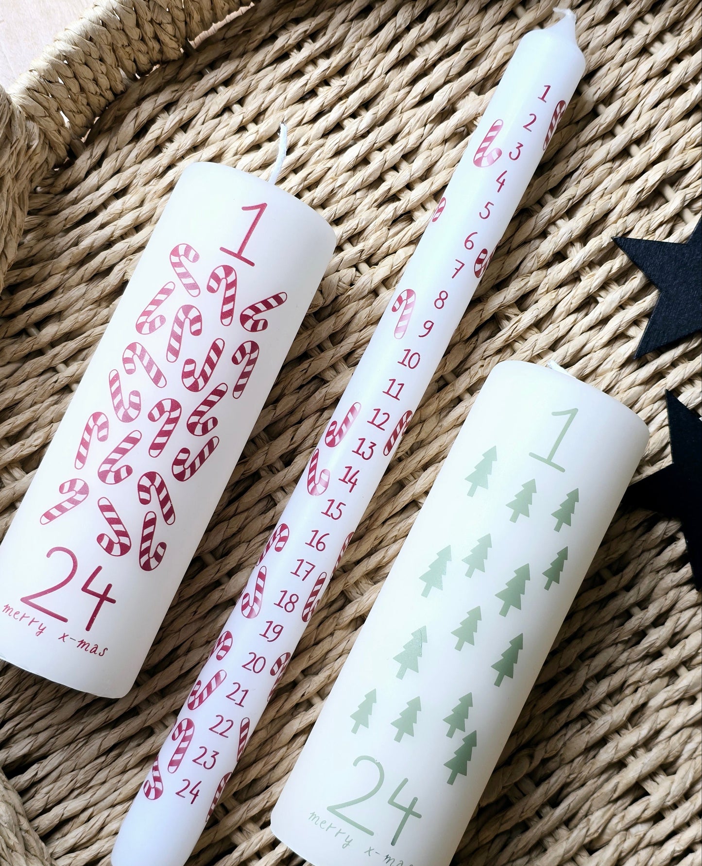 Kerze Zuckerstangen/Tannenbaum (Rustik Lys)