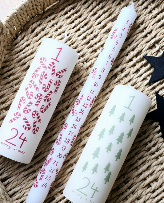Kerze Zuckerstangen/Tannenbaum (Rustik Lys)