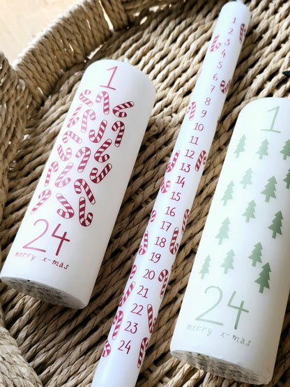 Kerze Zuckerstangen/Tannenbaum (Rustik Lys)