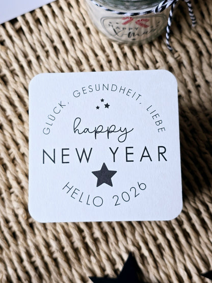 Untersetzer "HAPPY NEW YEAR-HELLO 2026"