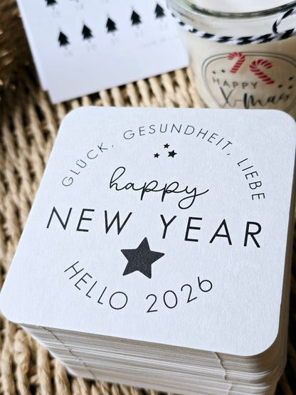 Untersetzer "HAPPY NEW YEAR-HELLO 2026"