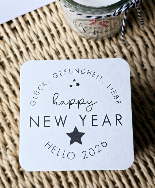 Untersetzer "HAPPY NEW YEAR-HELLO 2026"