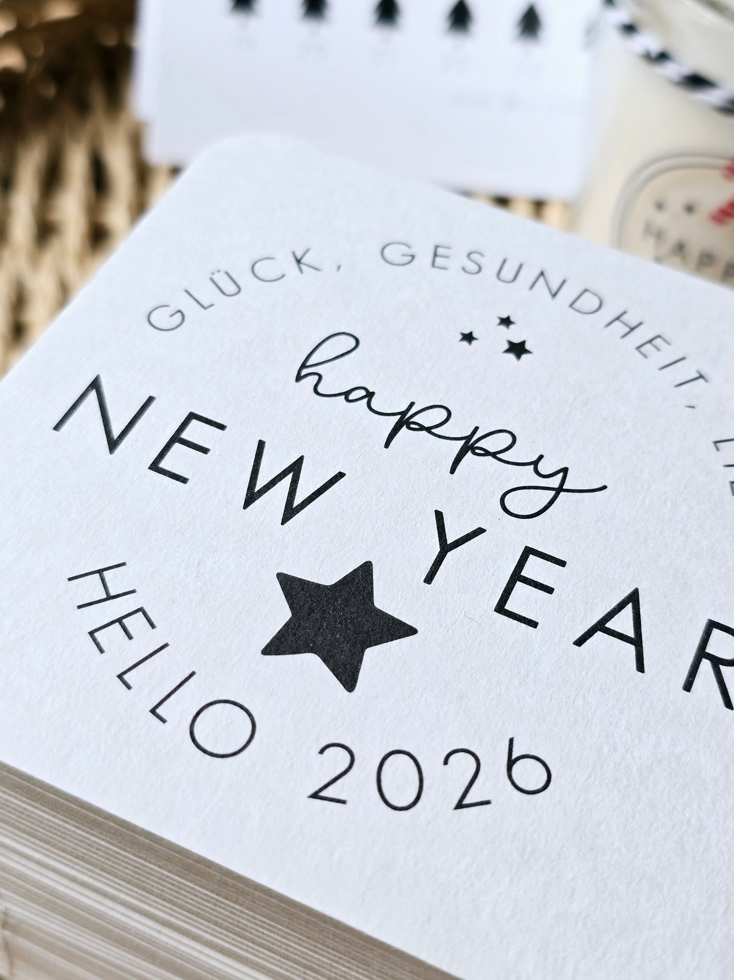 Untersetzer "HAPPY NEW YEAR-HELLO 2026"