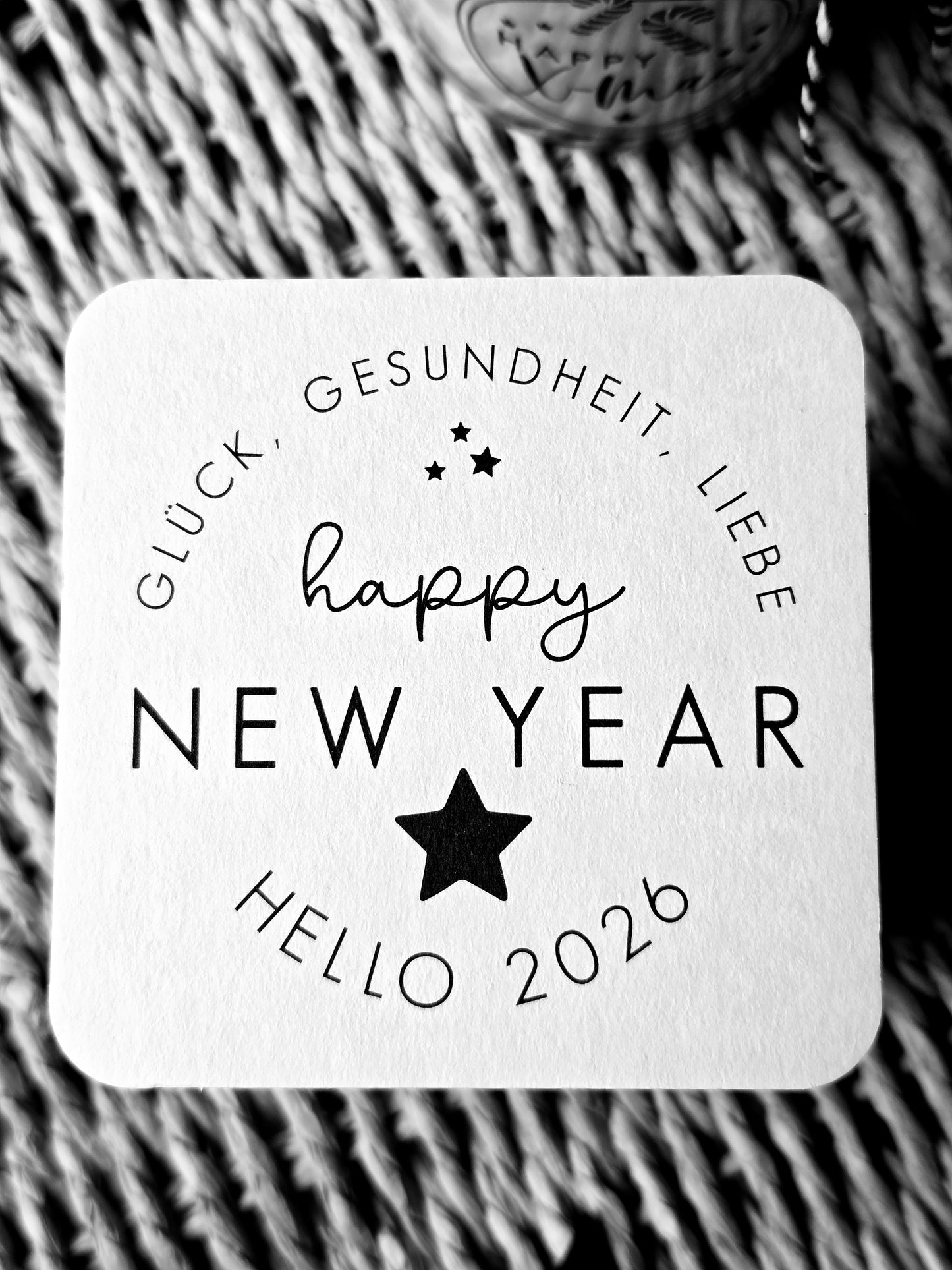 Untersetzer "HAPPY NEW YEAR-HELLO 2026"