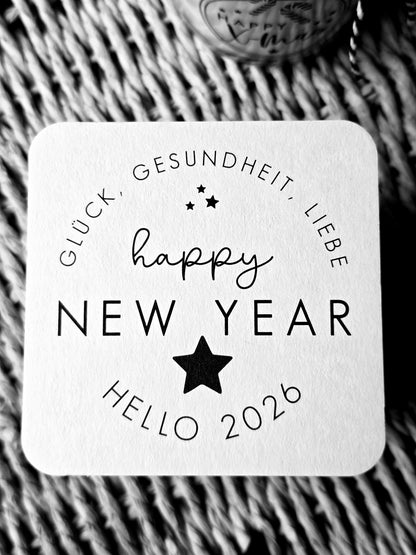 Untersetzer "HAPPY NEW YEAR-HELLO 2026"