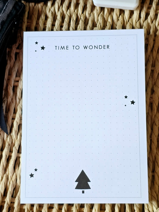Notizblock "TIME TO WONDER" in A6