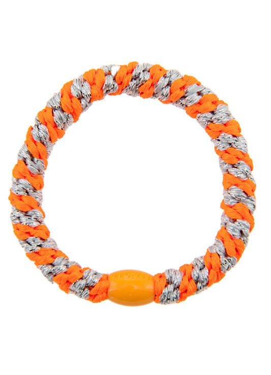 Knekki neon orange silver glitter stripe 1672 NEW