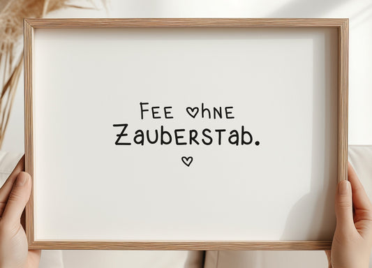 Rub On "Fee ohne Zauberstab" (3 Farben)