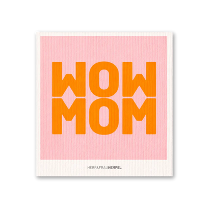 Schwammtuch HERR&FRAUHEMPEL Motiv MOM – Waschbar & Kompostierbar | Nachhaltige Reinigung