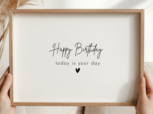Rub On "Happy Birthday" (2 Farben)