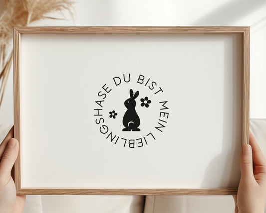 Rub On "Du bist mein Lieblingshase" (3 Farben)