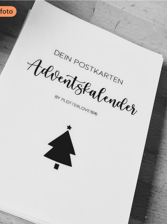 Adventskalender Postkarte A6 i. Geschenkbox
