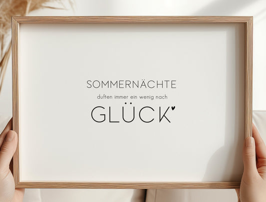 Rub On "Sommernächte duften immer...." (3 Farben/2 Größen)