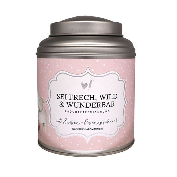 Tee "Sei frech, wild & wunderbar" - 130g (Dose)