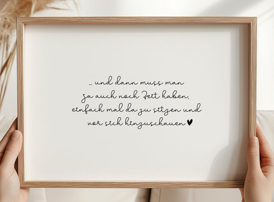 Rub On "...und dann muss man auch noch Zeit haben"