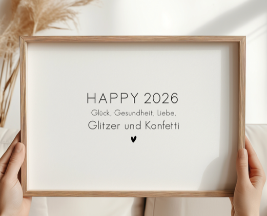 Rub On "HAPPY 2026" (2 Farben)