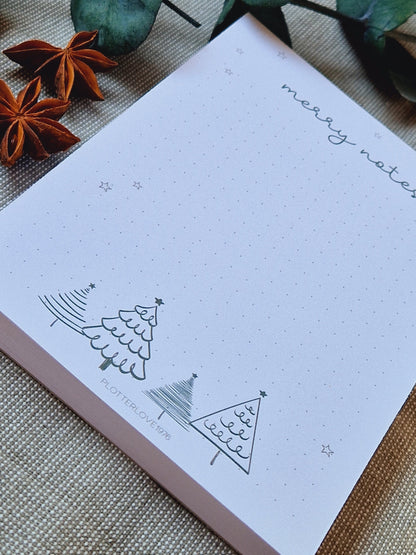 Notizblock "Merry Notes" / Weihnachten / Advent / Wichtelgeschenk / Nikolaus / Adventskalender/ A6 / 100 Blatt