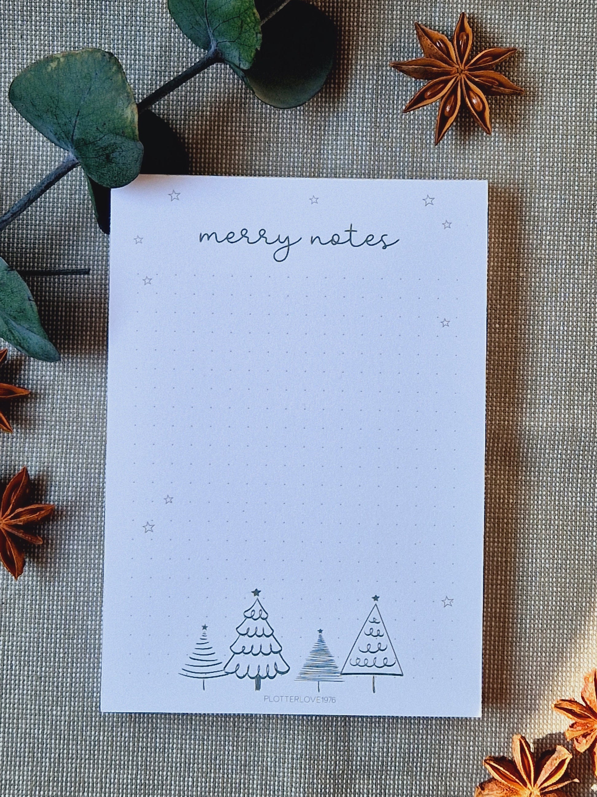 Notizblock "Merry Notes" / Weihnachten / Advent / Wichtelgeschenk / Nikolaus / Adventskalender/ A6 / 100 Blatt