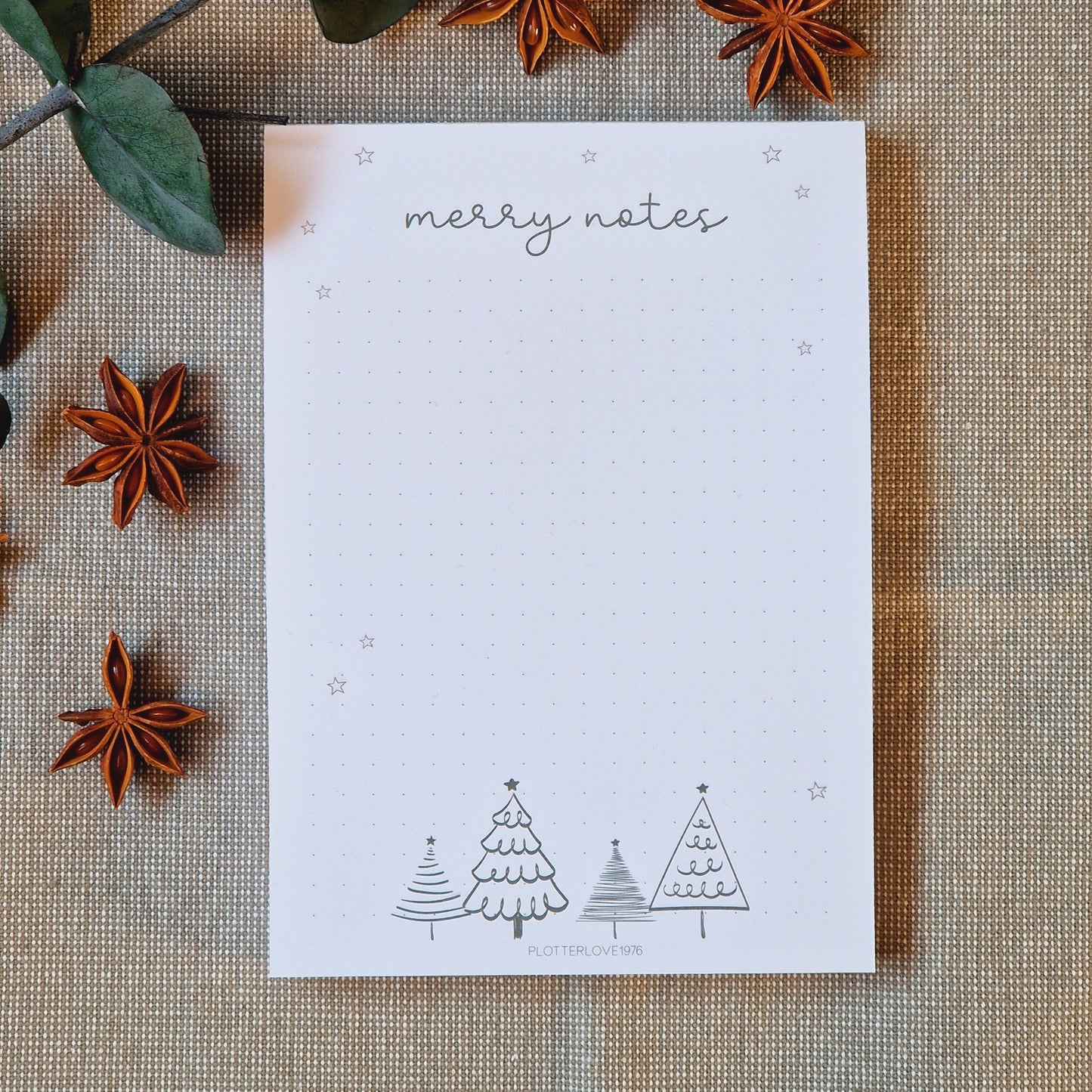 Notizblock "Merry Notes" / Weihnachten / Advent / Wichtelgeschenk / Nikolaus / Adventskalender/ A6 / 100 Blatt
