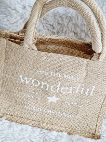 Shopper/ Weihnachten / Jute Tasche / Einkaufstasche / Tasche mit Spruch / Wichtelgeschenk