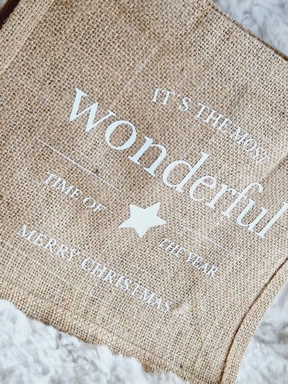 Shopper/ Weihnachten / Jute Tasche / Einkaufstasche / Tasche mit Spruch / Wichtelgeschenk