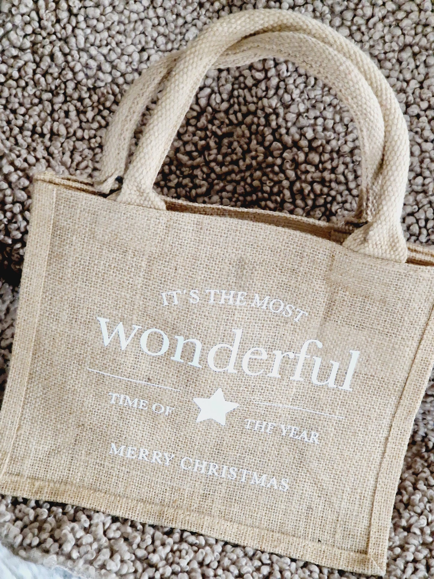 Shopper/ Weihnachten / Jute Tasche / Einkaufstasche / Tasche mit Spruch / Wichtelgeschenk