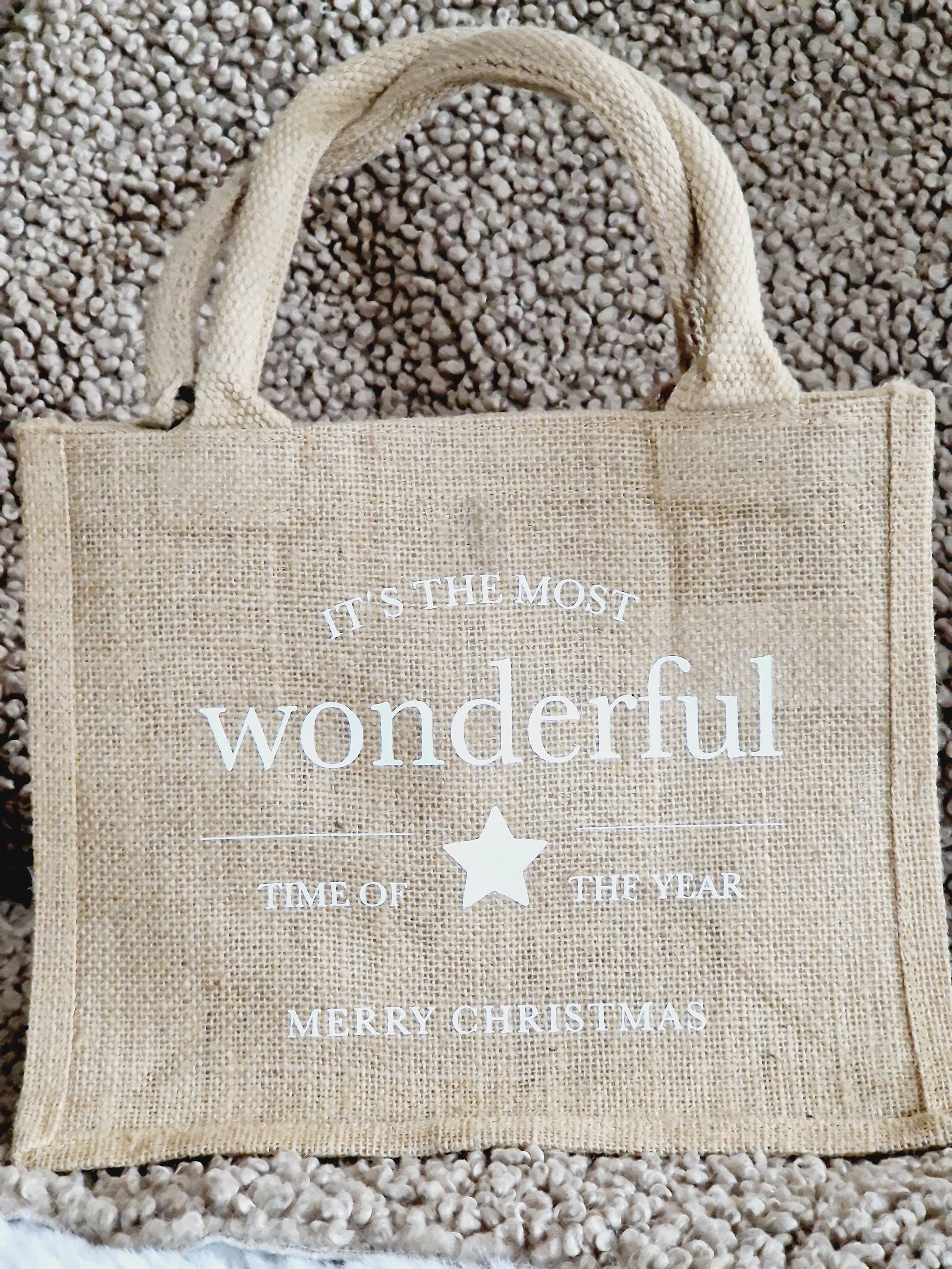 Shopper/ Weihnachten / Jute Tasche / Einkaufstasche / Tasche mit Spruch / Wichtelgeschenk