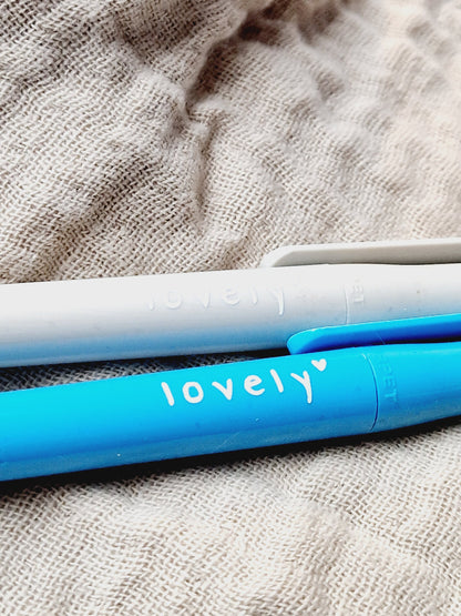 Kugelschreiber "lovely" / Kunststoff / farbenfroh / Kleinigkeit / Mitbringsel