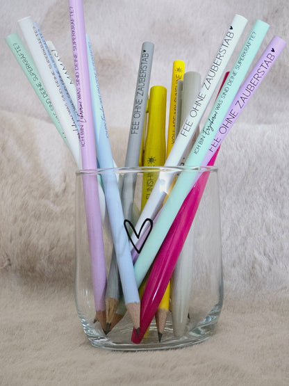 Bleistift Ich bin Erzieherin was sind Deine Superkräfte / Erzieherin / Abschied Kita / Kleinigkeit / Mitbringsel / farbenfroh