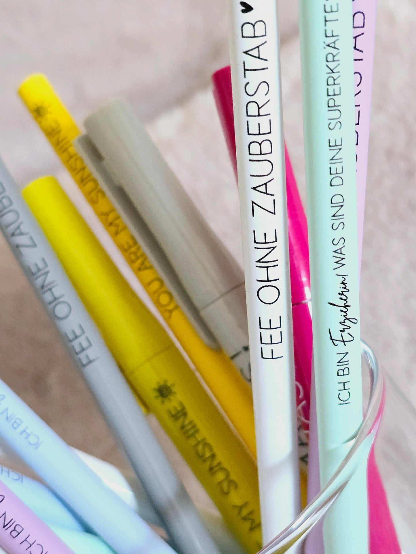 Bleistift Ich bin Lehrer was sind Deine Superkräfte / Lehrer / Abschied Schule / Kleinigkeit / Mitbringsel / farbenfroh