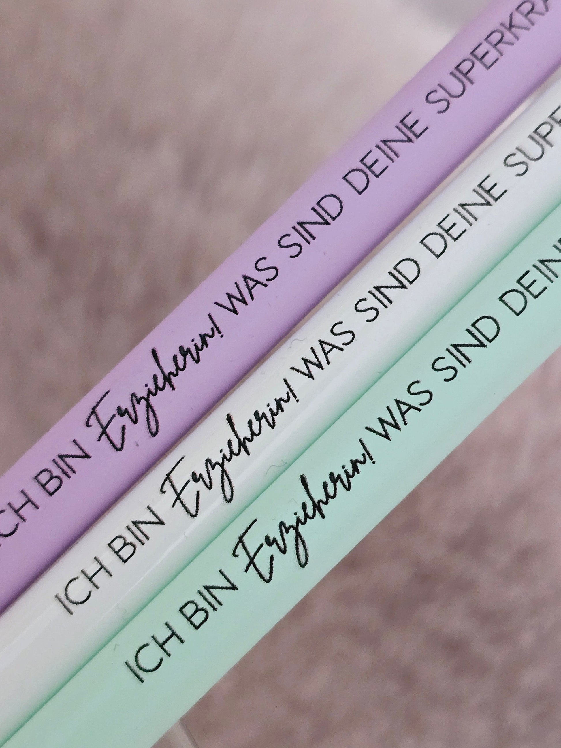 Bleistift Ich bin Erzieherin was sind Deine Superkräfte / Erzieherin / Abschied Kita / Kleinigkeit / Mitbringsel / farbenfroh