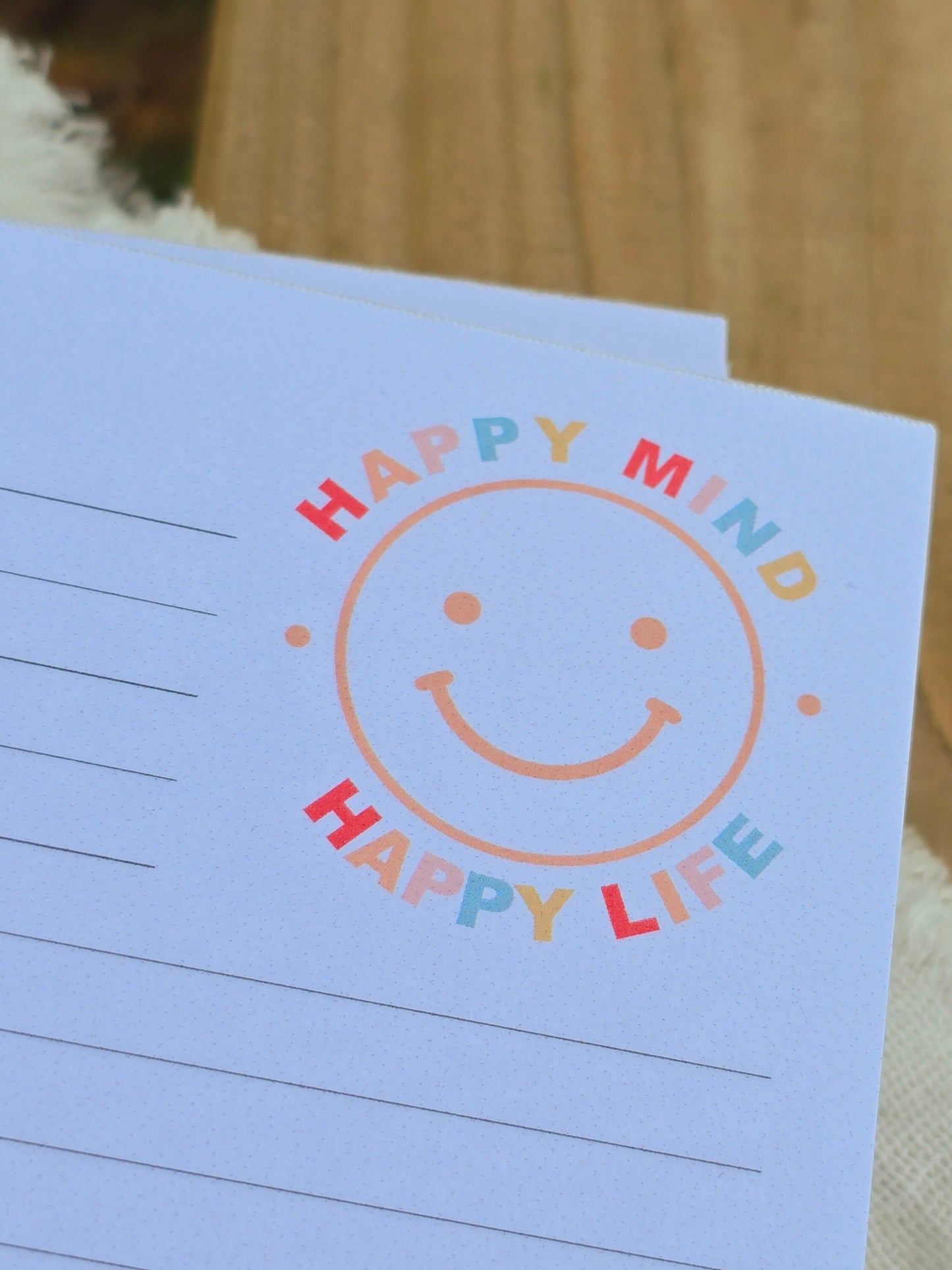 Notizblock Happy Mind / Wochenplaner / Familienplaner / TO DO / Selfcare / DIN A5 / 50 Blatt
