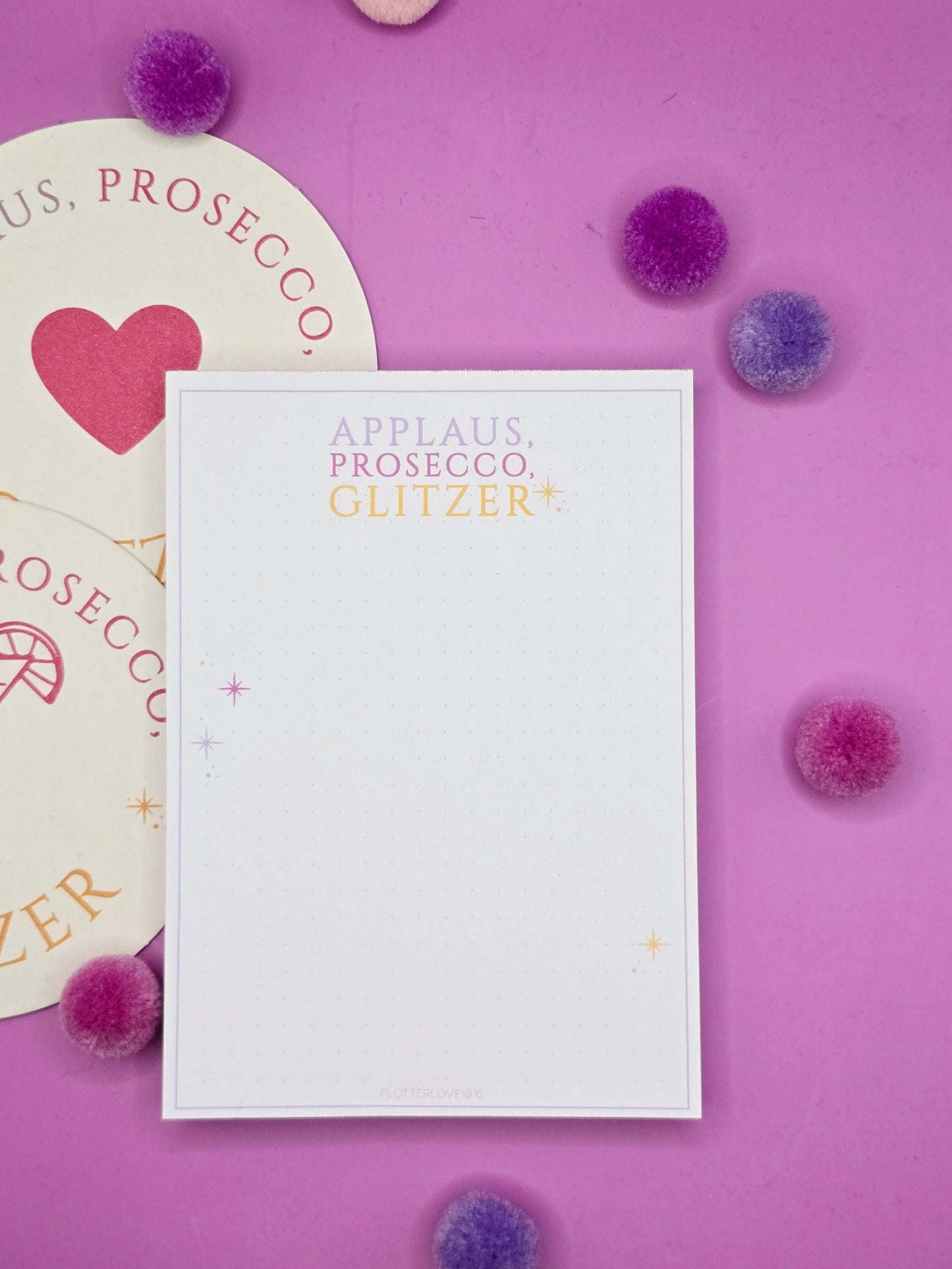 Bleistift Applaus, Prosecco, Glitzer/ gold / weiß / Kleinigkeit / Mitbringsel / Mäadelsabend / Junggeselinnenabschied/ Stift mit Spruch