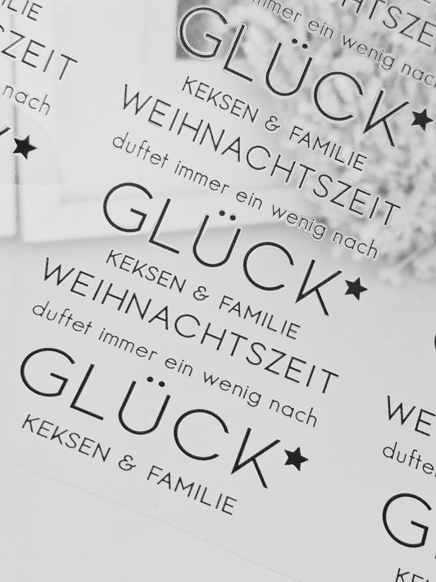 Rub On Weihnachtszeit duftet immer.... / Sticker / Aufkleber / Advent / DIY / Winter / Advent / Deko / Spruch / Windlicht