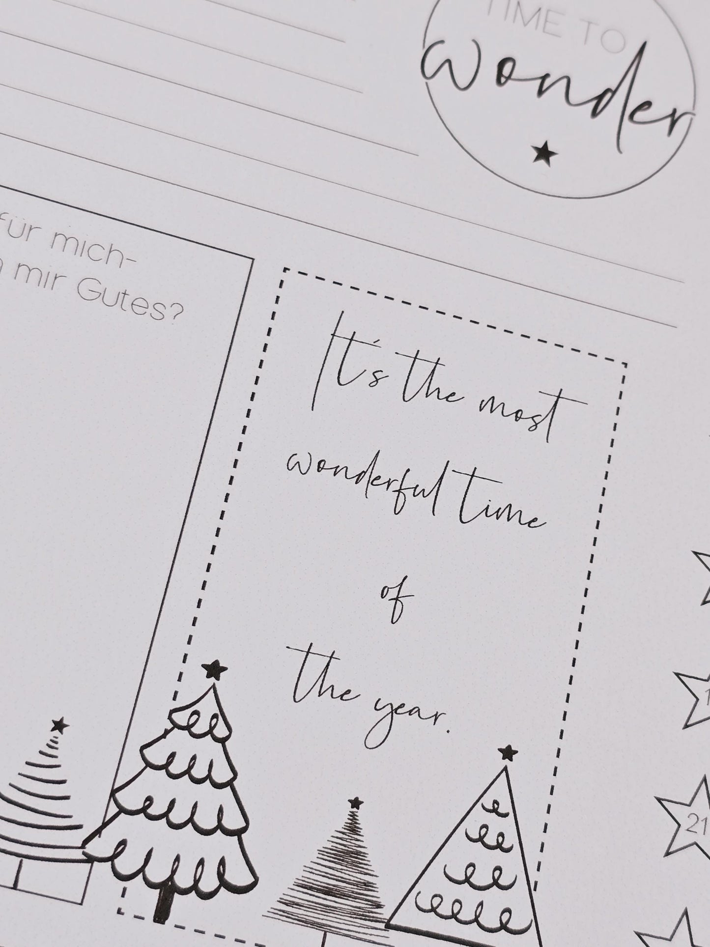 Notizblock "Most wonderful time" / Weihnachten / Advent / Wichtelgeschenk / Nikolaus / Adventskalender/ A5 / 100 Blatt
