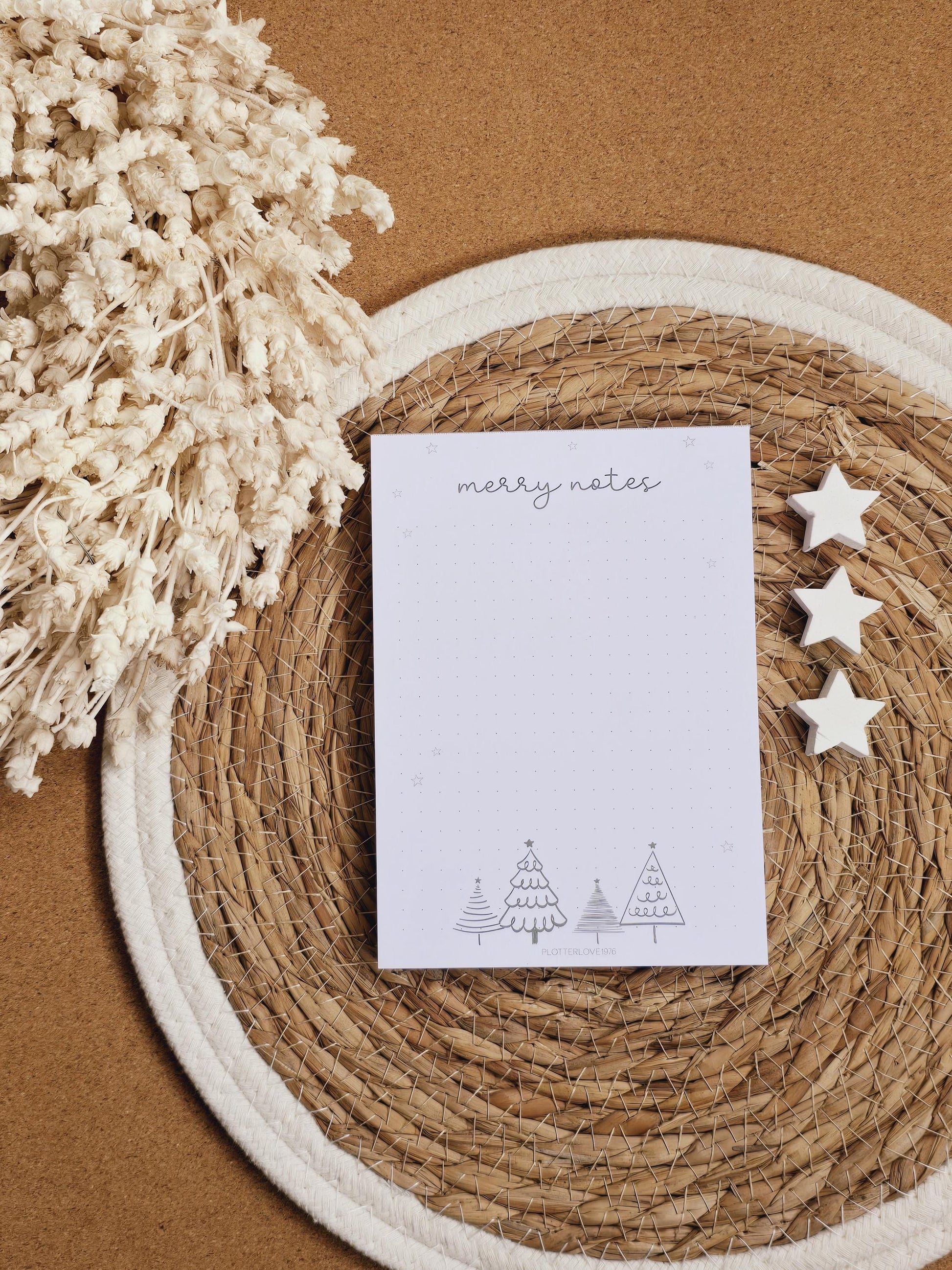 Notizblock "Merry Notes" / Weihnachten / Advent / Wichtelgeschenk / Nikolaus / Adventskalender/ A6 / 100 Blatt
