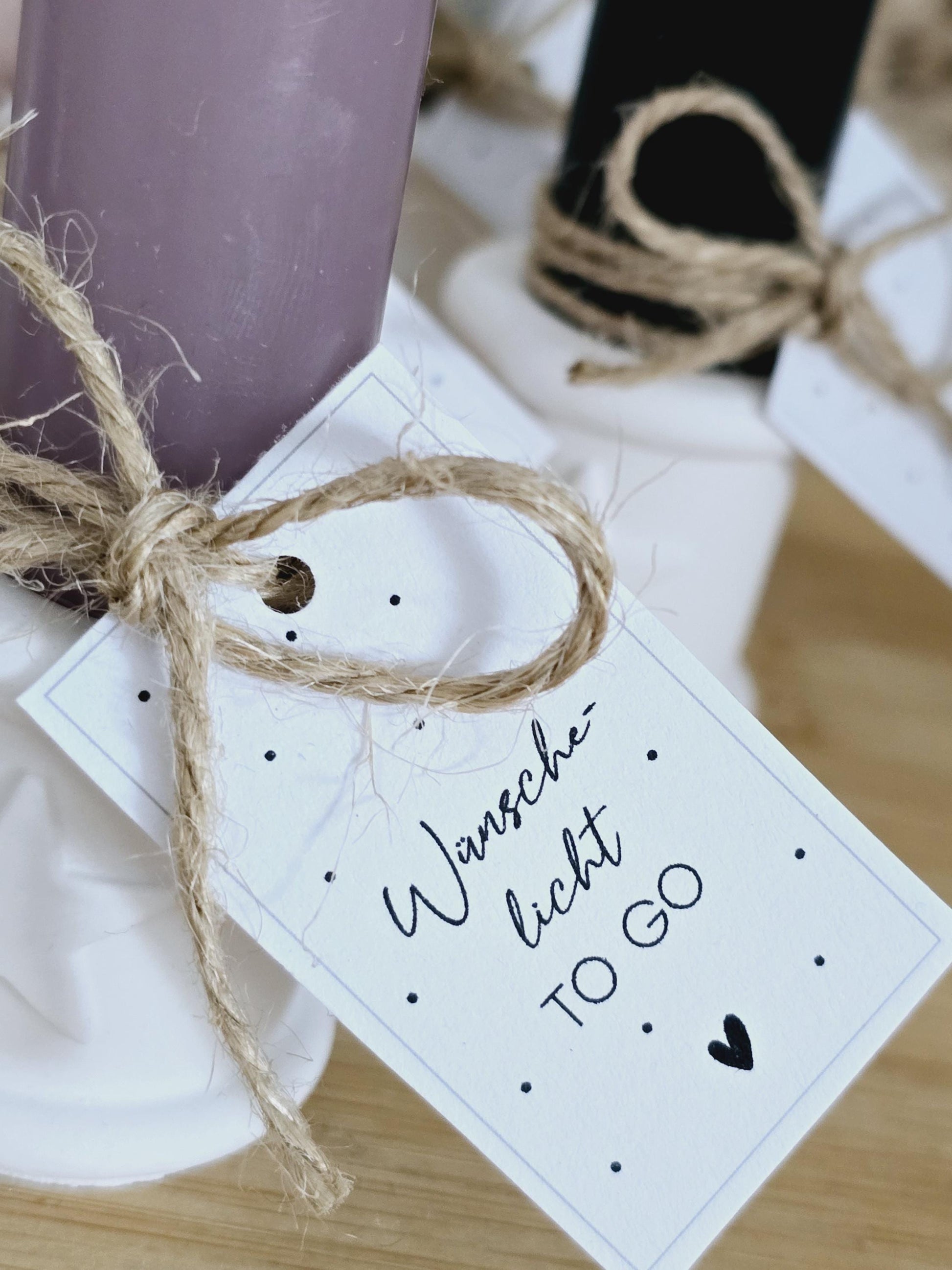 Adventslicht to go / Wünschelicht / Kleinigkeit / Wichtelgeschenk / Mitbringsel / Adventskalender / Kerze / Stern
