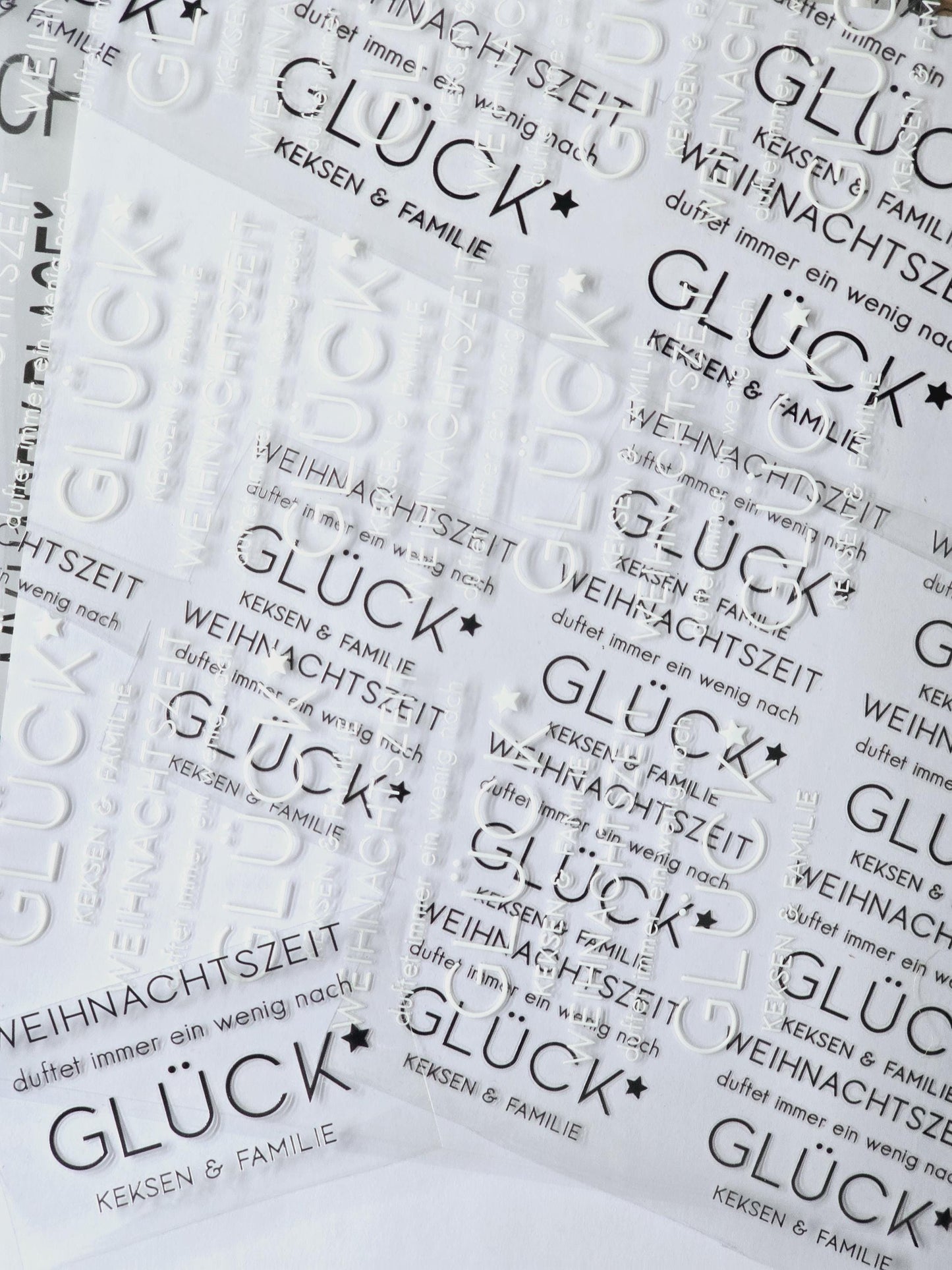 Rub On Weihnachtszeit duftet immer.... / Sticker / Aufkleber / Advent / DIY / Winter / Advent / Deko / Spruch / Windlicht