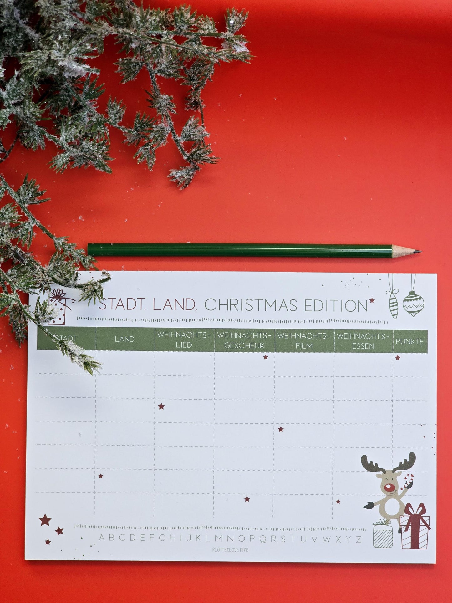 Notizblock "Stadt, Land-Christmas Edition" / Weihnachten / Advent / Wichtelgeschenk / Nikolaus / Adventskalender/ Spiel / A5 / 50 Blatt