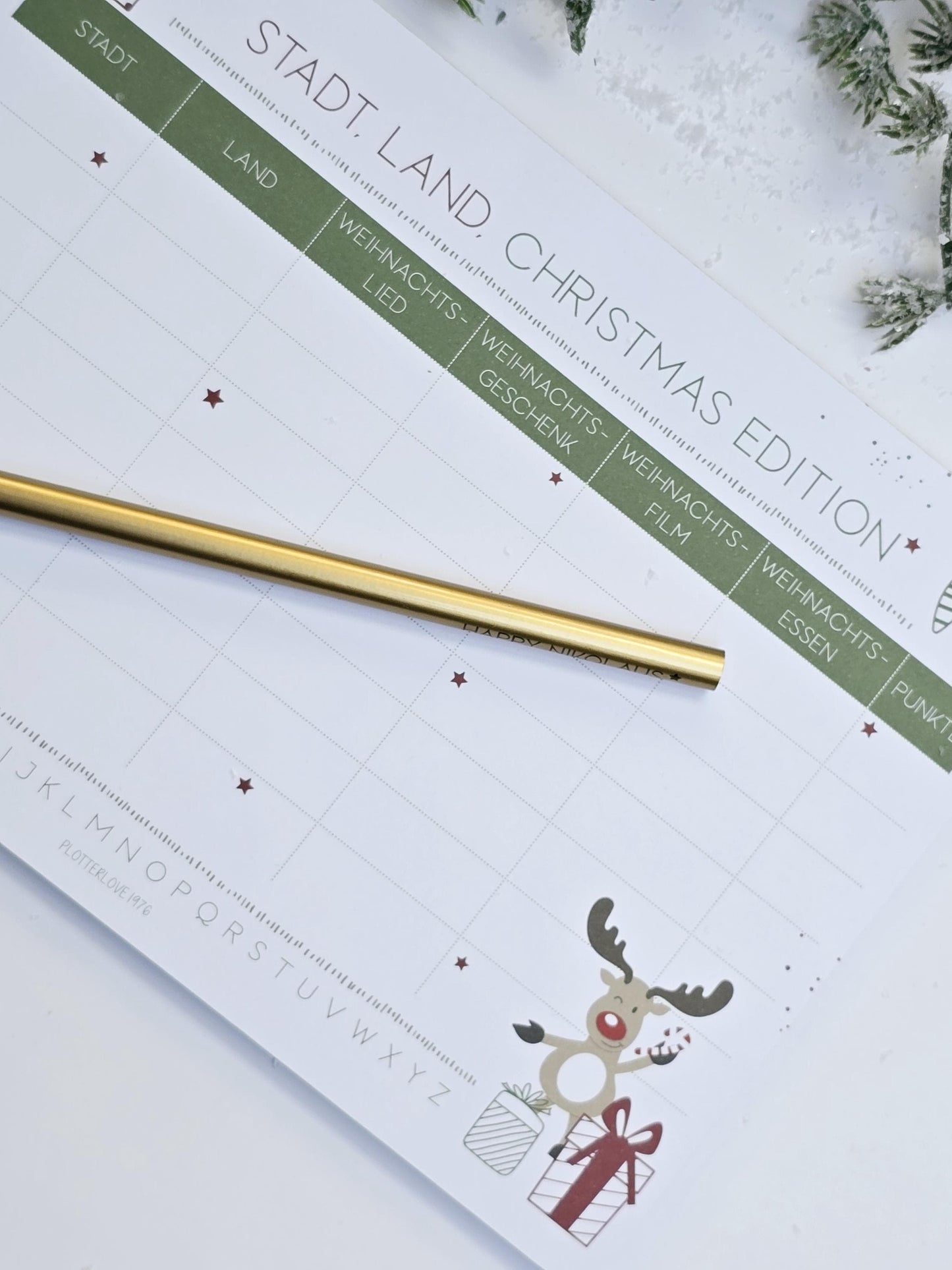 Notizblock "Stadt, Land-Christmas Edition" / Weihnachten / Advent / Wichtelgeschenk / Nikolaus / Adventskalender/ Spiel / A5 / 50 Blatt
