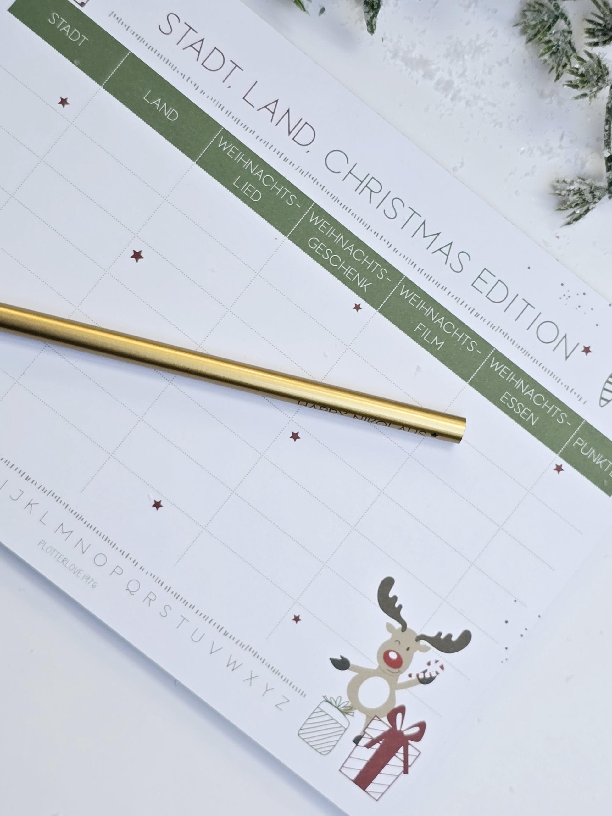 Notizblock "Stadt, Land-Christmas Edition" / Weihnachten / Advent / Wichtelgeschenk / Nikolaus / Adventskalender/ Spiel / A5 / 50 Blatt