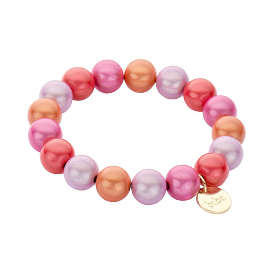 Armband Space Beads (pink-appricot) von biba