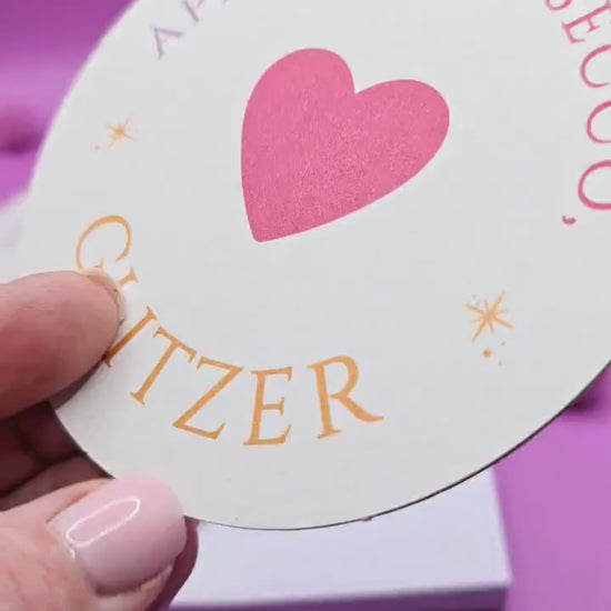 Bleistift Applaus, Prosecco, Glitzer/ gold / weiß / Kleinigkeit / Mitbringsel / Mäadelsabend / Junggeselinnenabschied/ Stift mit Spruch